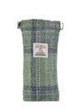 Harris Tweed Snap Spec Case - Green wLilac OC (GA)