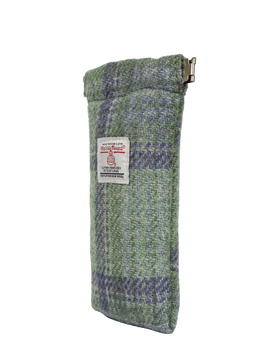 Harris Tweed Snap Spec Case - Green wLilac OC (GA)