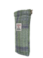 Harris Tweed Snap Spec Case - Green wLilac OC (GA)