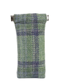 Harris Tweed Snap Spec Case - Green wLilac OC (GA)