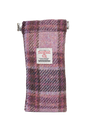 Harris Tweed Snap Spec Case - Pink Burgundy Check (GA)
