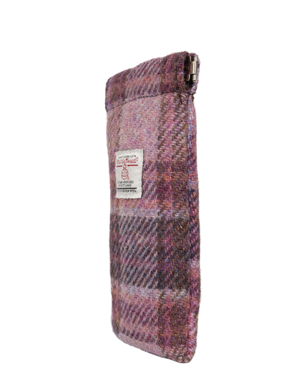 Harris Tweed Snap Spec Case - Pink Burgundy Check (GA)
