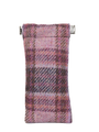 Harris Tweed Snap Spec Case - Pink Burgundy Check (GA)