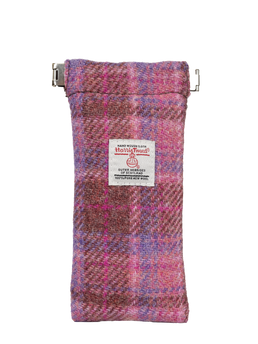 Harris Tweed Snap Spec Case - Pink (GA)