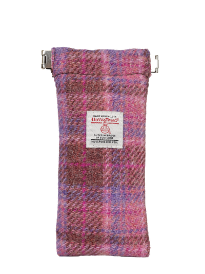 Harris Tweed Snap Spec Case - Pink (GA)