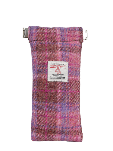 Harris Tweed Snap Spec Case - Pink (GA)