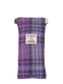 Harris Tweed Snap Spec Case - Purple Mint Check (GA)
