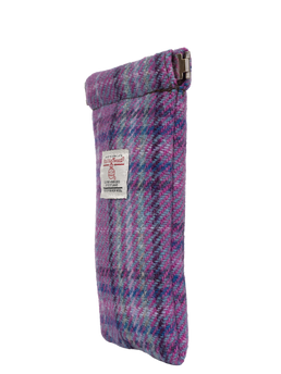 Harris Tweed Snap Spec Case - Purple Mint Check (GA)