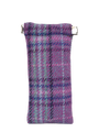 Harris Tweed Snap Spec Case - Purple Mint Check (GA)