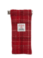 Harris Tweed Snap Spec Case - Red wOverstitch (GA)