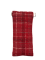 Harris Tweed Snap Spec Case - Red wOverstitch (GA)