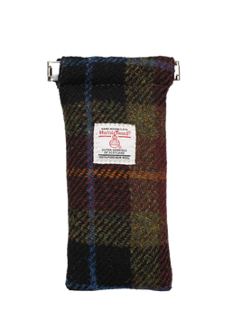 Harris Tweed Snap Spec Case - Rust Check (GA)