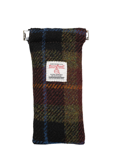 Harris Tweed Snap Spec Case - Rust Check (GA)
