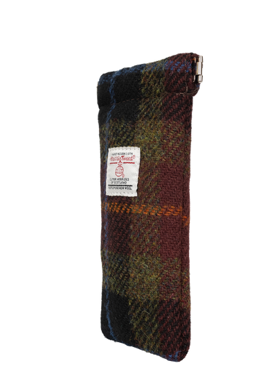Harris Tweed Snap Spec Case - Rust Check (GA)