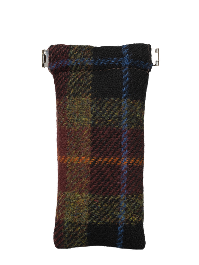 Harris Tweed Snap Spec Case - Rust Check (GA)