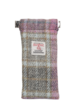Harris Tweed Snap Spec Case - Soft Pink Buchanan (GA)