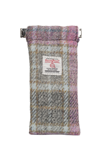 Harris Tweed Snap Spec Case - Soft Pink Buchanan (GA)