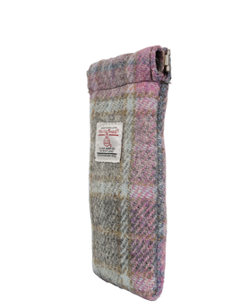 Harris Tweed Snap Spec Case - Soft Pink Buchanan (GA)