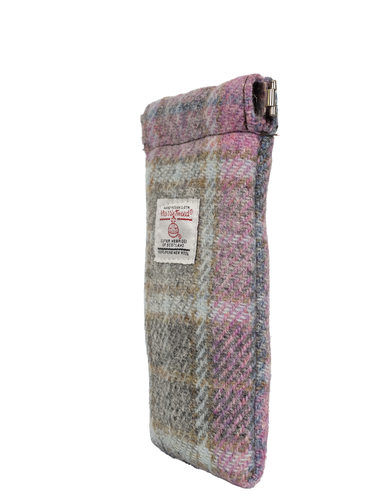 Harris Tweed Snap Spec Case - Soft Pink Buchanan (GA)