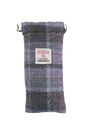 Harris Tweed Snap Spec Case - Soft Purple Tartan (GA)