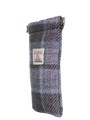 Harris Tweed Snap Spec Case - Soft Purple Tartan (GA)