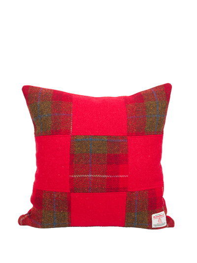 Harris Tweed Patchwork Cushion - A001 & 101