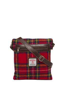 Harris Tweed St Clements Bag A0217 (Brown Leather)