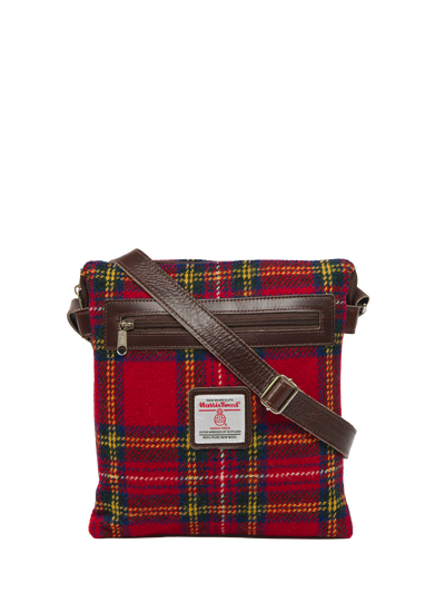 Harris Tweed St Clements Bag - A0217 (Brown Leather)