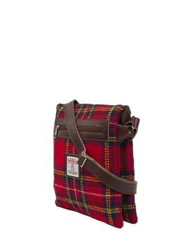 Harris Tweed St Clements Bag A0217 (Brown Leather)