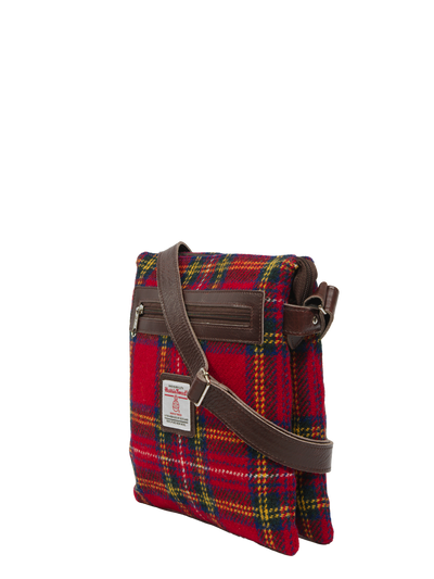 Harris Tweed St Clements Bag - A0217 (Brown Leather)
