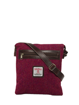 Harris Tweed St Clements Bag HB120 (Brown Leather)