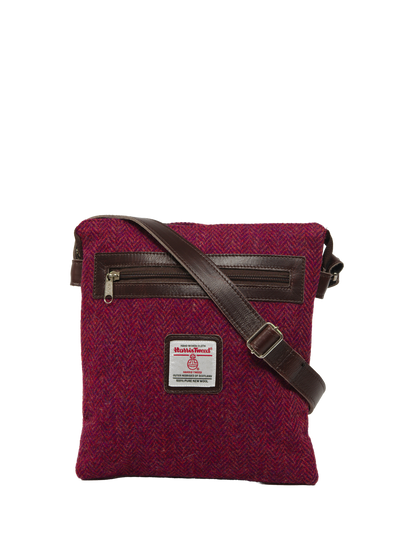 Harris Tweed St Clements Bag - HB120 (Brown Leather)