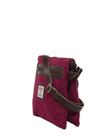 Harris Tweed St Clements Bag - HB120 (Brown Leather)