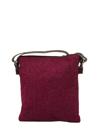 Harris Tweed St Clements Bag - HB120 (Brown Leather)