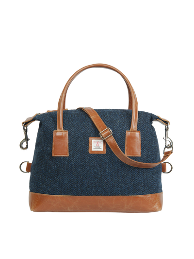 Harris Tweed St Kilda Bag - HB104 (Tan Leather)