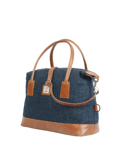 Harris Tweed St Kilda Bag - HB104 (Tan Leather)