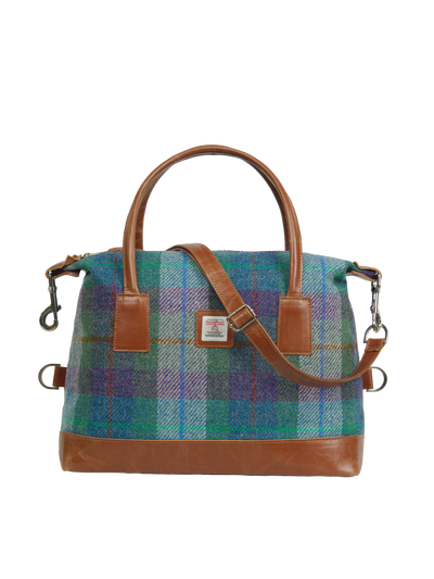 Harris Tweed St Kilda Bag - A0173 (Tan Leather)