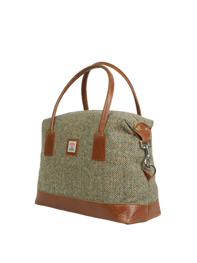 Harris Tweed St Kilda Bag - HB52 (Tan Leather)