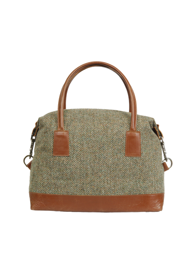 Harris Tweed St Kilda Bag - HB52 (Tan Leather)