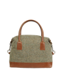 Harris Tweed St Kilda Bag - HB52 (Tan Leather)