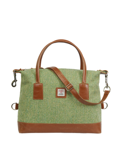 Harris Tweed St Kilda Bag - NHB1 (Tan Leather)