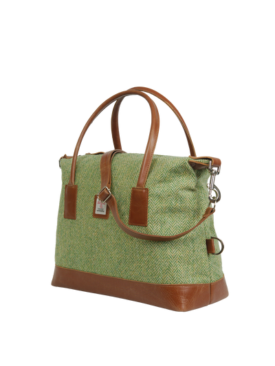 Harris Tweed St Kilda Bag - NHB1 (Tan Leather)