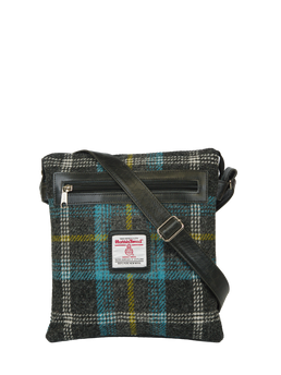 Harris Tweed St Clements Bag - A0204 (Black Leather)