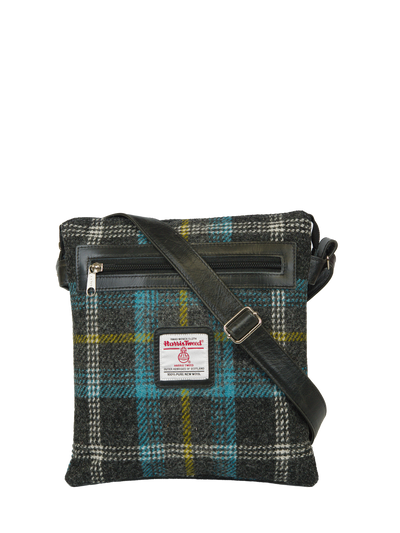 Harris Tweed St Clements Bag - A0204 (Black Leather)