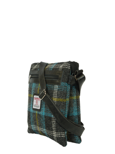 Harris Tweed St Clements Bag - A0204 (Black Leather)