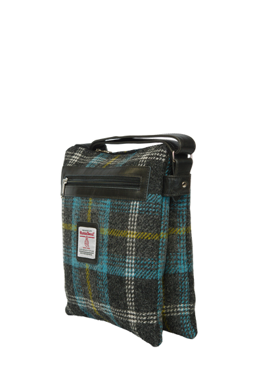 Harris Tweed St Clements Bag - A0204 (Black Leather)
