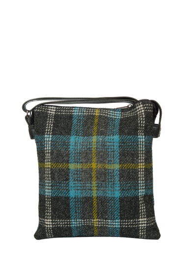 Harris Tweed St Clements Bag - A0204 (Black Leather)