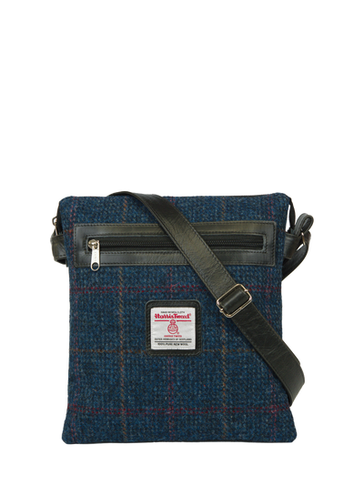 Harris Tweed St Clements Bag - A0260 (Black Leather)