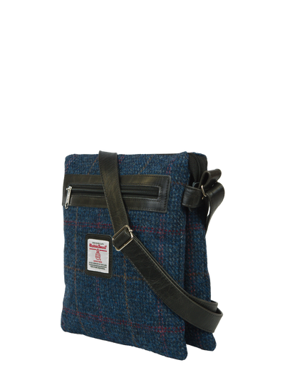 Harris Tweed St Clements Bag - A0260 (Black Leather)