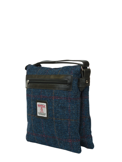 Harris Tweed St Clements Bag - A0260 (Black Leather)